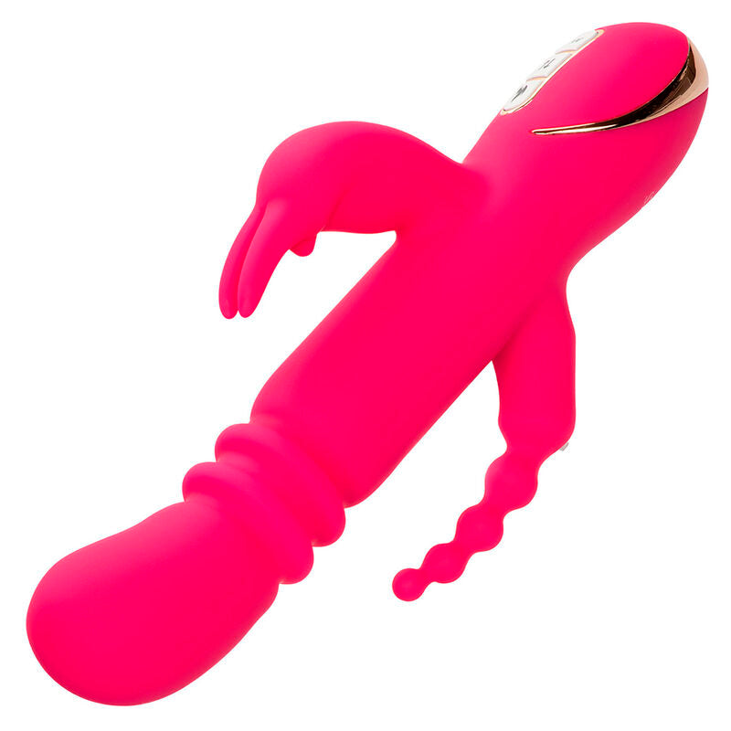 CALEXOTICS JACK FANTASY VIBRADOR TRIPLO AQUECIDO COELHO ROSA