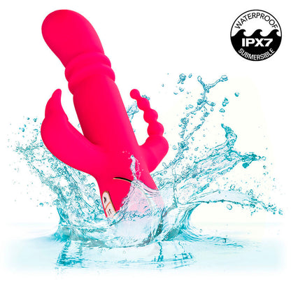 CALEXOTICS JACK FANTASY VIBRADOR TRIPLO AQUECIDO COELHO ROSA