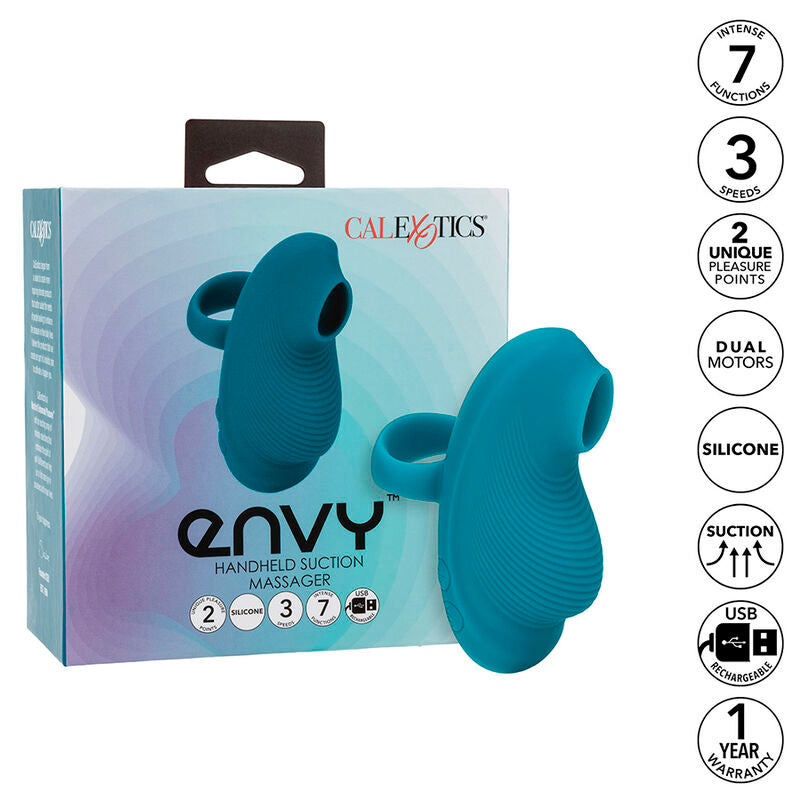 CALEXOTICS ENVY HANDHELD ROLLING BALL MASSAGER 7 VIBRAaaES AZUL