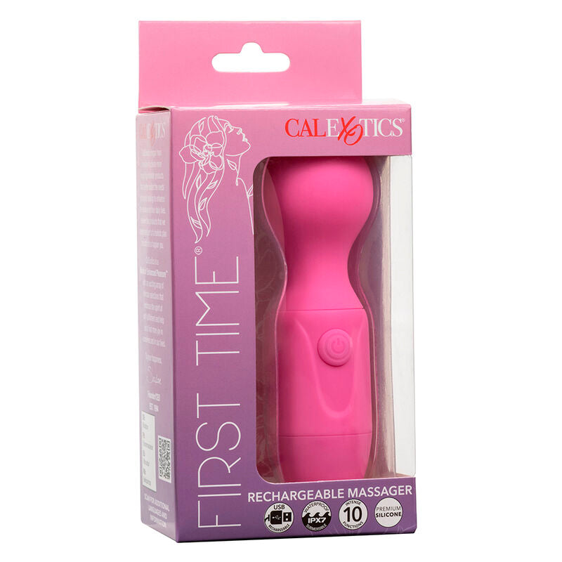 CALEXOTICS FIRST TIME MASSAGEADOR RECARREGaVEL 10 VIBRAaaES ROSA