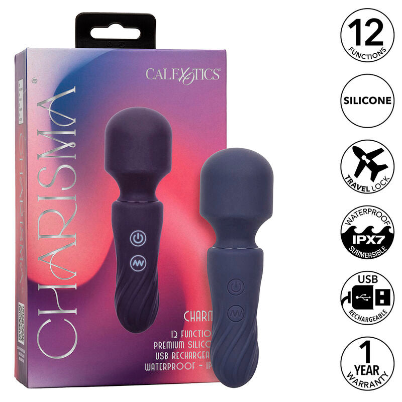 CALEXOTICS CHARISMA CHARM MASSAGER 12 FUNaaES ROXO