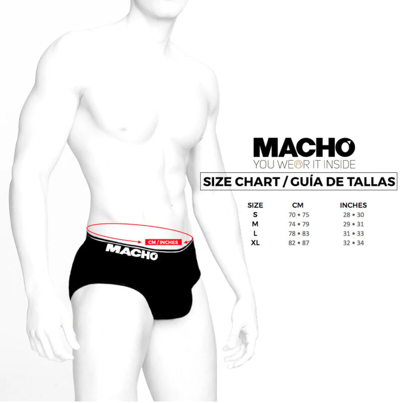 MACHO MS24B CALZONCILLO BRIEF DARK BLUE S