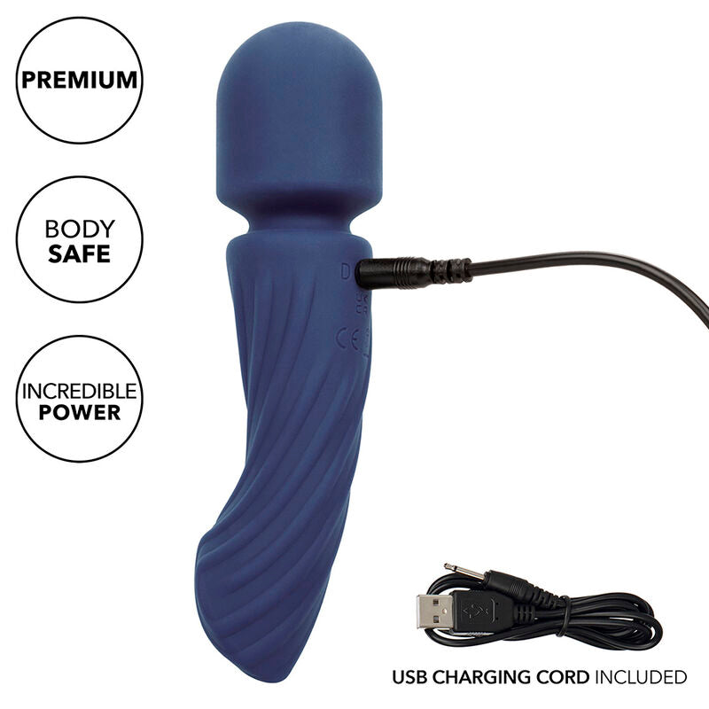 CALEXOTICS CHARISMA ALLURE MASSAGER DUAL MOTORS 12 FUNaaES 1725 CM X 45 CM ROXO