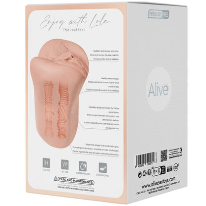 ALIVE FLEX MASTURBADOR MASCULINO VAGINAL TAMANHO M