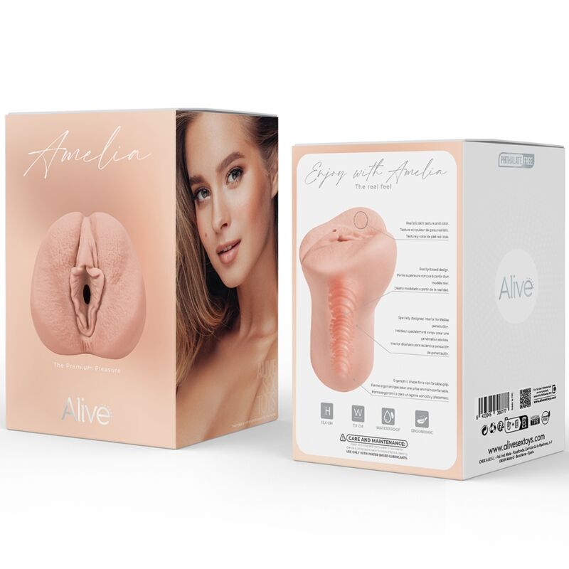 ALIVE FLEX MASTURBADOR MASCULINO VAGINAL TAMANHO M