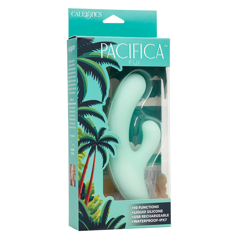 CALEXOTICS PACIFICA FIJI VIBRADOR E ESTIMULADOR PONTO G 10 VIBRAaaES AQUA