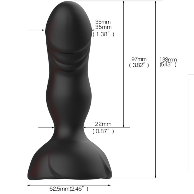 ARMONY EXTREME A BLOOM VIBRADOR ROSE E CONTROLE REMOTO DE PLUG ANAL PRETO