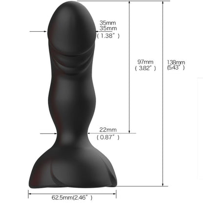 ARMONY EXTREME A BLOOM VIBRADOR ROSE E CONTROLE REMOTO DE PLUG ANAL PRETO