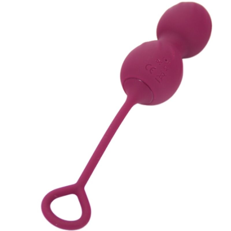 ARMONY BLOSSOMS VAGINAL DUMBBELL VIBRAaaO CONTROLE REMOTO 10 VIBRAaaES VERMELHO ESCURO