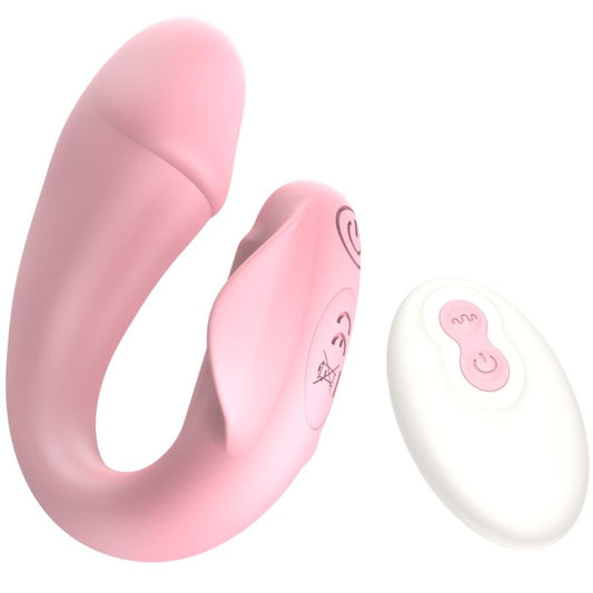 ARMONY FRESHFUN CICI STAP ON VIBRADOR CONTROLE REMOTO E APLICATIVO 10 VIBRAaaES ROSA