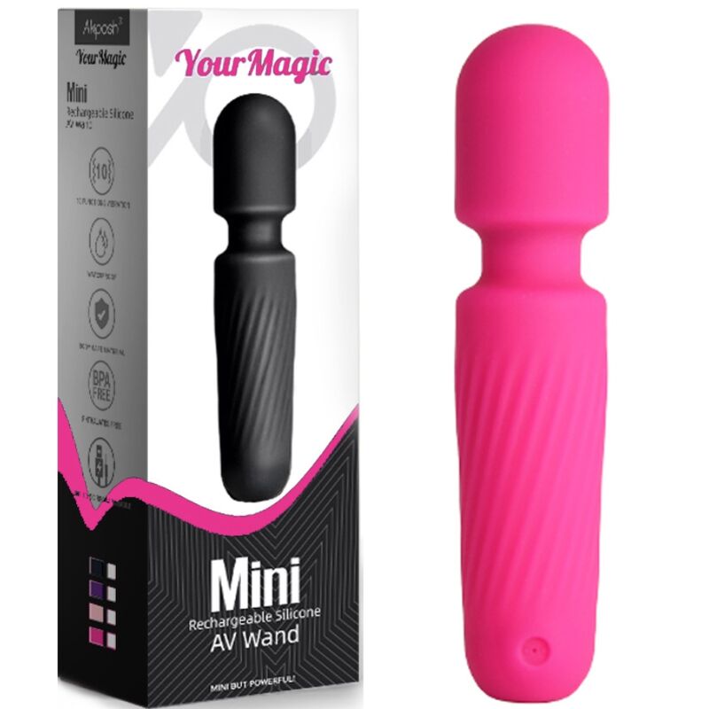 ARMONY YOUR MAGIC MASSAGER E VIBRADOR RECARREGaVEL 10 VIBRAaaES ROSA