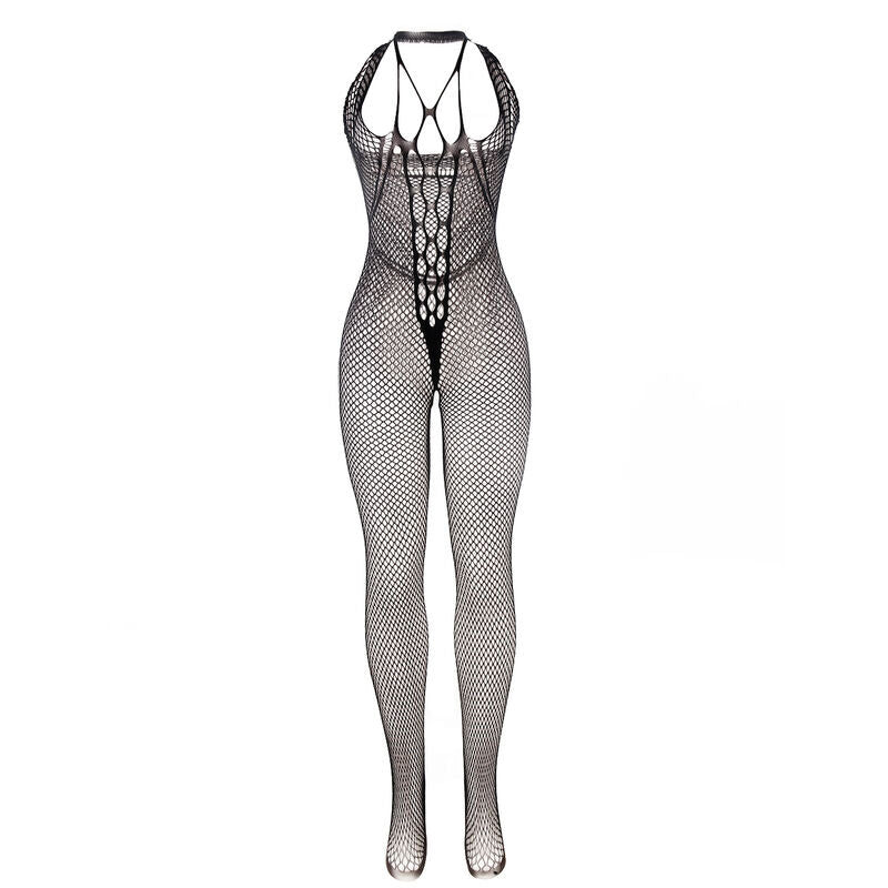 SUBBLIME 951788 BODYSTOCKING LONGO DE REDE COM TIRAS NO PEITO E NAS COSTAS PRETO TAMANHO aNICO