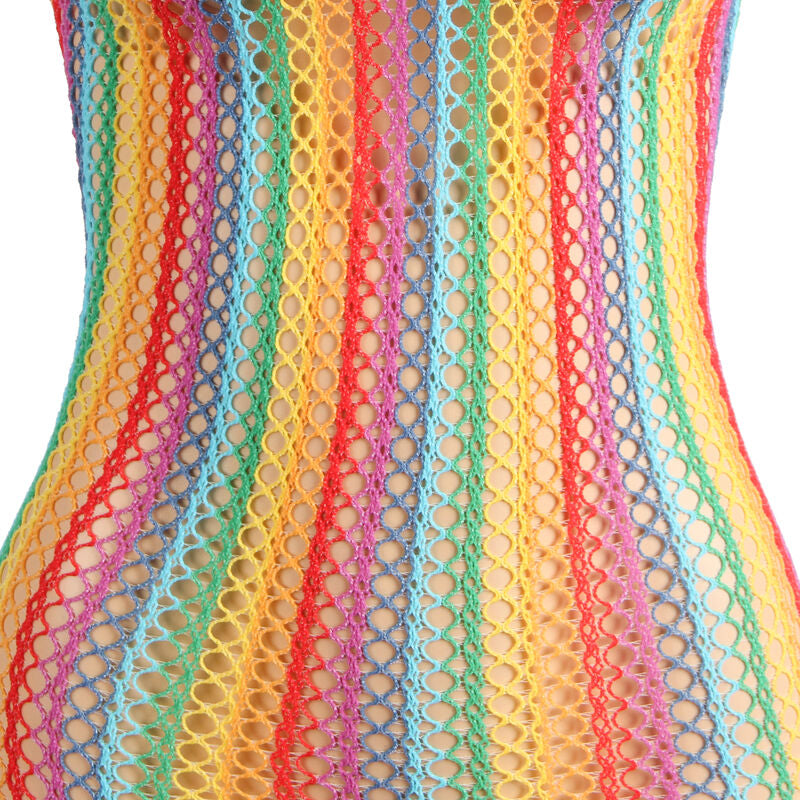 SUBBLIME 952341 BODYSTOCKING RAINBOW FISHNET TAMANHO aNICO