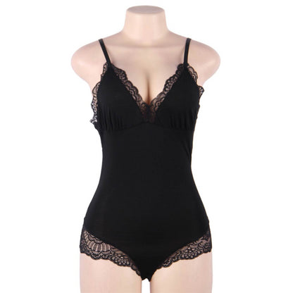 QUEEN LINGERIE PLUS SIZE LACE TEDDY