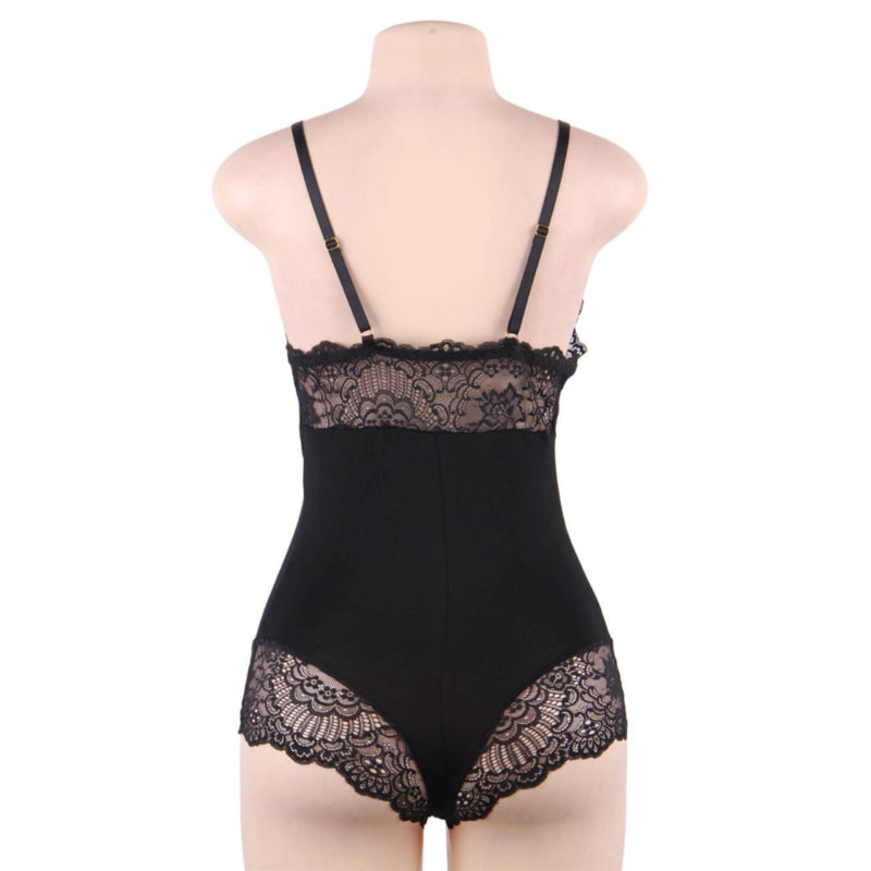 QUEEN LINGERIE PLUS SIZE LACE TEDDY