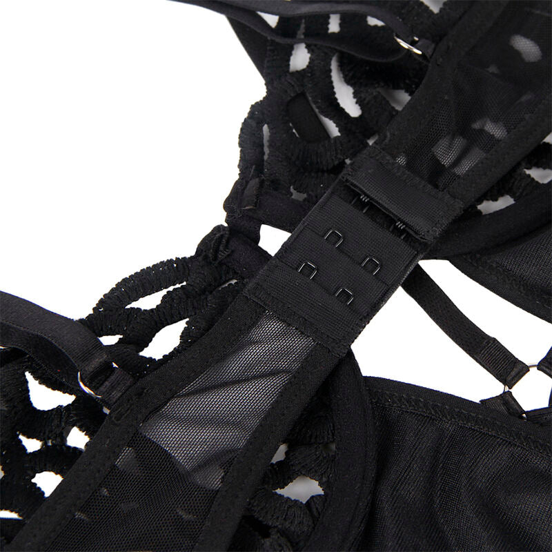 SUBBLIME 954055 BODY SEXY DE RENDA PRETO S M