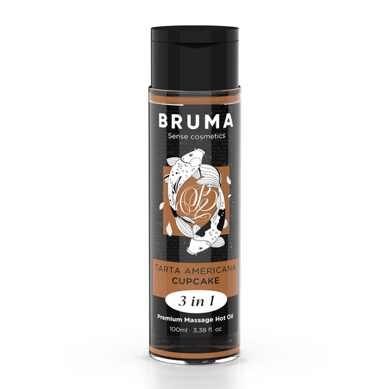 BRUMA aLEO DE MASSAGEM PREMIUM EFEITO CALOR SABOR CUPCAKE 3 EM 1 100 ML
