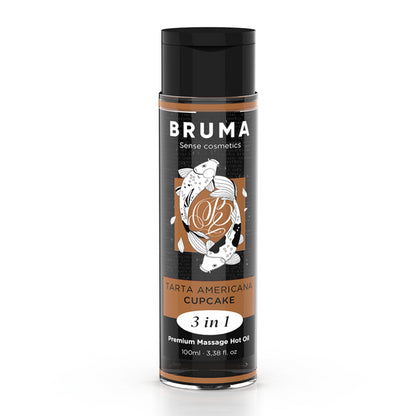 BRUMA aLEO DE MASSAGEM PREMIUM EFEITO CALOR SABOR CUPCAKE 3 EM 1 100 ML