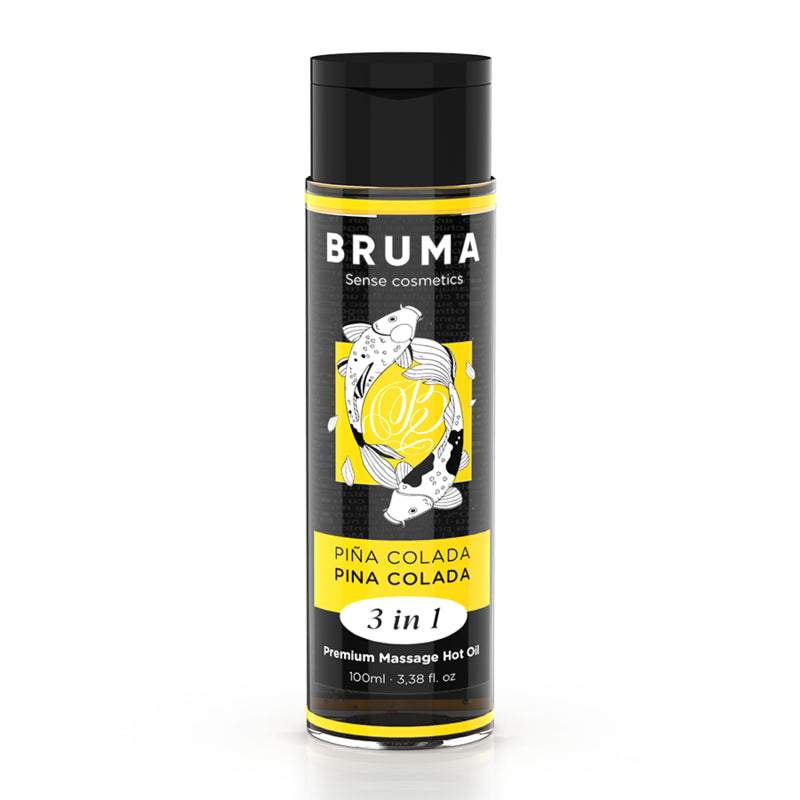 BRUMA aLEO DE MASSAGEM PREMIUM EFEITO CALOR SABOR PINA COLADA 3 EM 1 100 ML