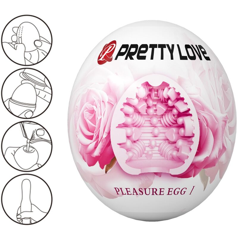 PRETTY LOVE MASTURBADOR MASCULINO ROSA OVO