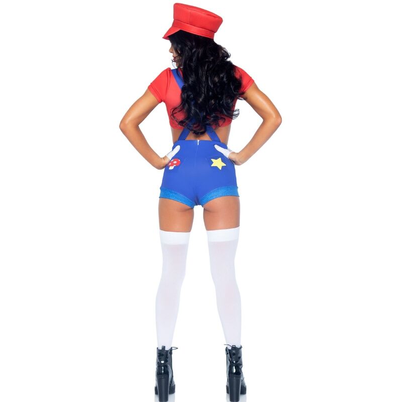 LEG AVENUE TRAJE SEXY MARIO BROS VERMELHO AZUL S