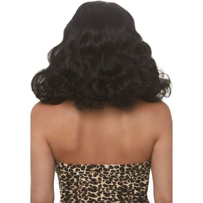 LEG AVENUE PERUCA RETRO CURLY COM FRANJA PRETA LUMINISCENTE