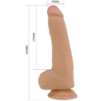 PRETTY LOVE DRACO DILDO REALISTA 23 CM CARNE