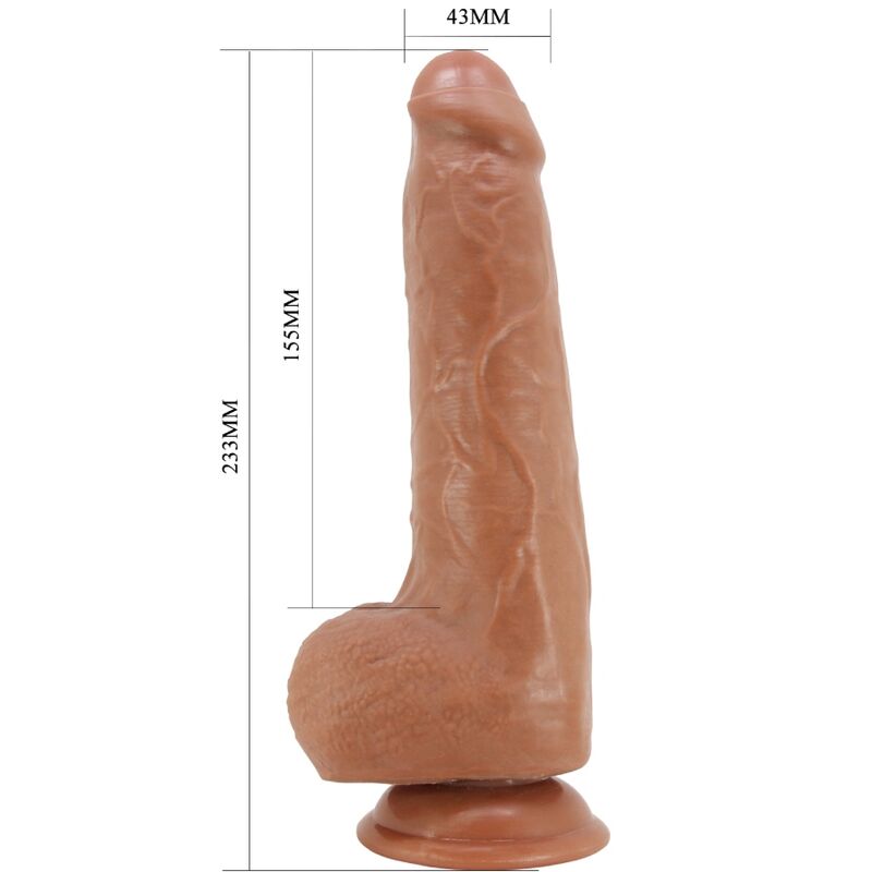 PRETTY LOVE DRACO DILDO REALISTA 23 CM MODELO 2 CARNE