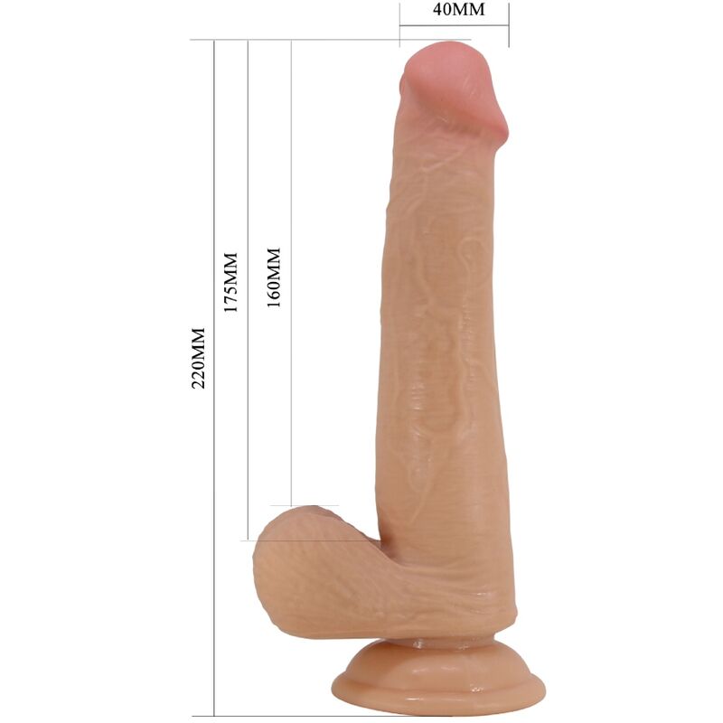 PRETTY LOVE DILDO REALISTA ALTO 22 CM CARNE