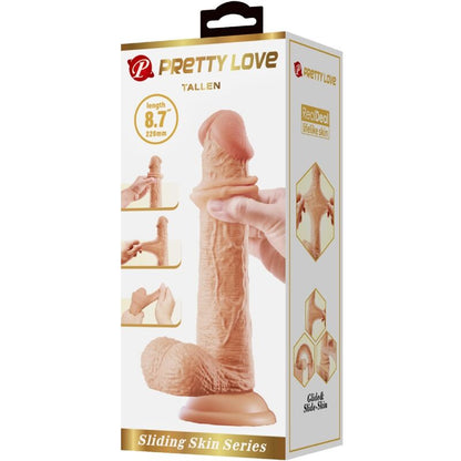 PRETTY LOVE DILDO REALISTA ALTO 22 CM CARNE