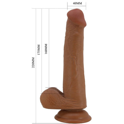 PRETTY LOVE DILDO REALISTA ALTO 22 CM MARROM