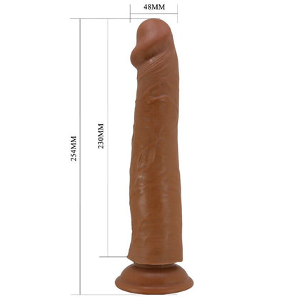 PRETTY LOVE DILDO REALISTA SHARIFE 25 CM MARROM