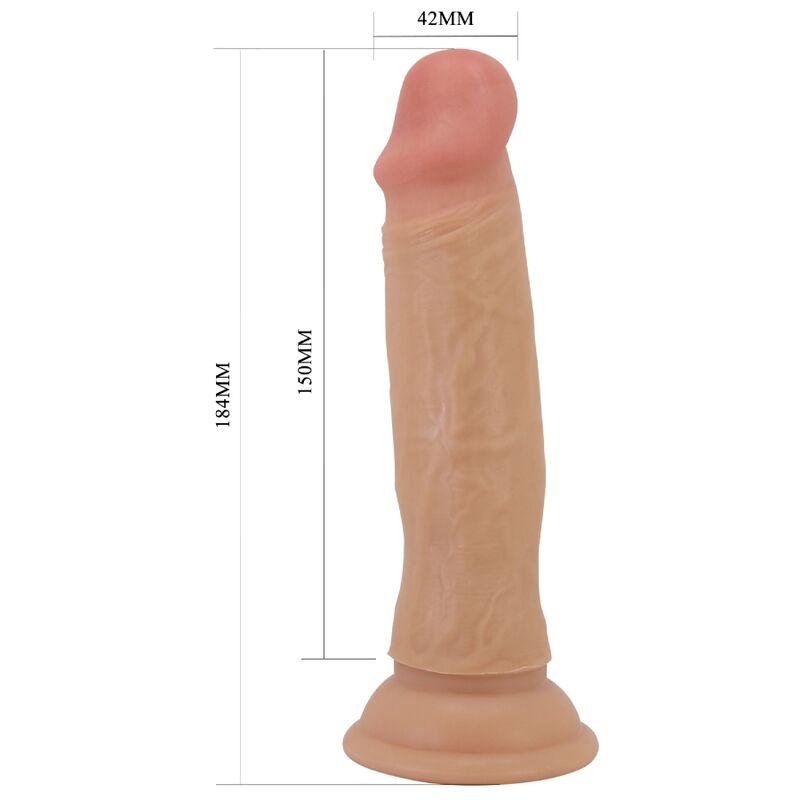 PRETTY LOVE DILDO REALISTA QUENTIN 18 CM CARNE