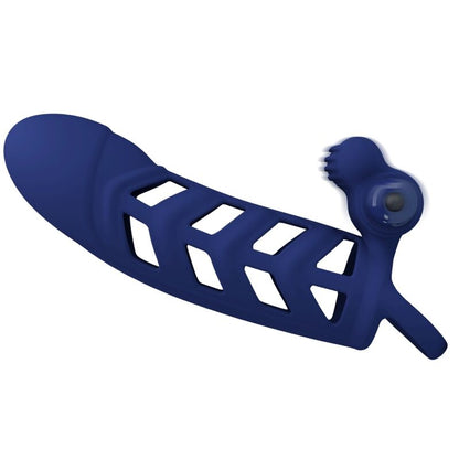 PRETTY LOVE ALTAF ANEL VIBRADOR COM BAINHA DE SILICONE AZUL