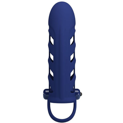 PRETTY LOVE ALTAF ANEL VIBRADOR COM BAINHA DE SILICONE AZUL