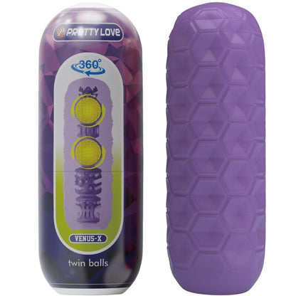 PRETTY LOVE MASTURBADOR MASCULINO TWIN BALLS ROXO