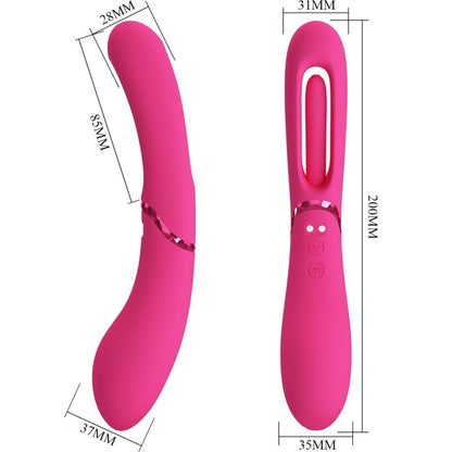 ROMANCE VIBRADOR LEXIE G SPOT 7 VIBRAaaES ROSA