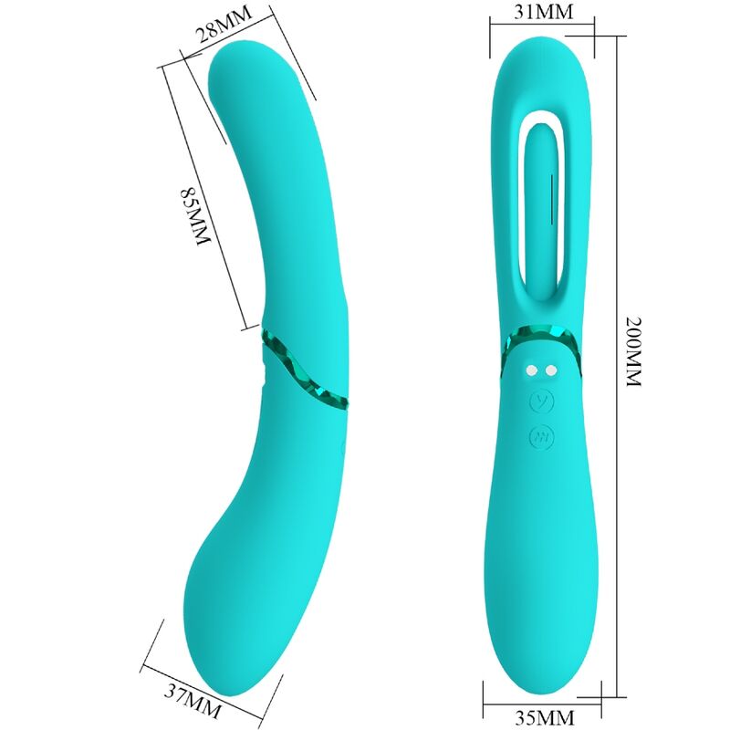 ROMANCE VIBRADOR LEXIE G SPOT 7 VIBRAaaES AZUL