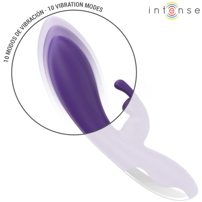 INTENSE RANDALL RABBIT VIBRADOR 10 VIBRAaaES ROXO