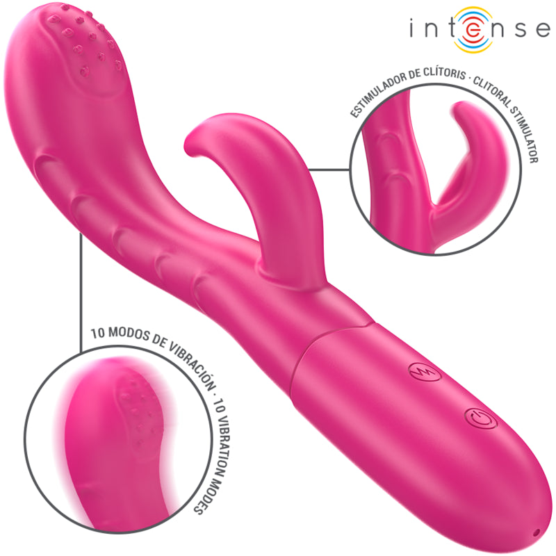 INTENSE AMARA VIBRADOR COM LaNGUA ESTIMULANTE 10 VIBRAaaES ROSA