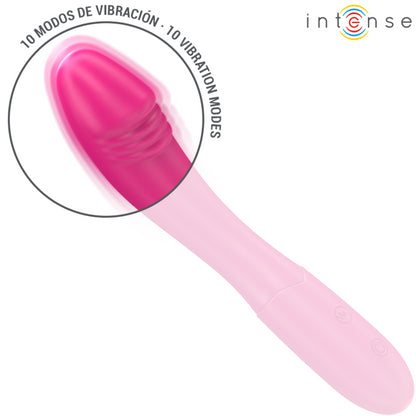 INTENSE BELINDA VIBRADOR 19 CM FLEXaVEL 10 VIBRAaaES ROSA