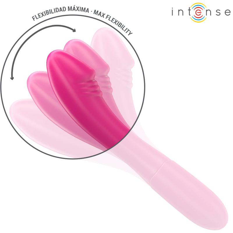 INTENSE BELINDA VIBRADOR 19 CM FLEXaVEL 10 VIBRAaaES ROSA