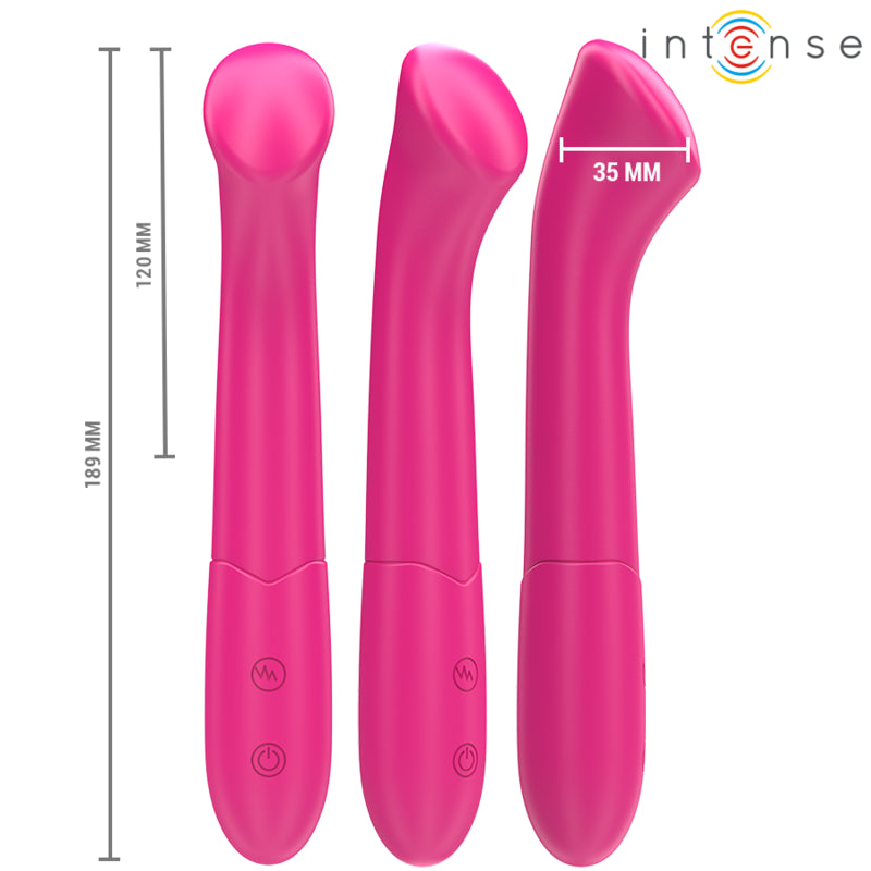 INTENSE PATY VIBRADOR 19 CM FLEXaVEL 10 VIBRAaaES MODELO 2 ROSA