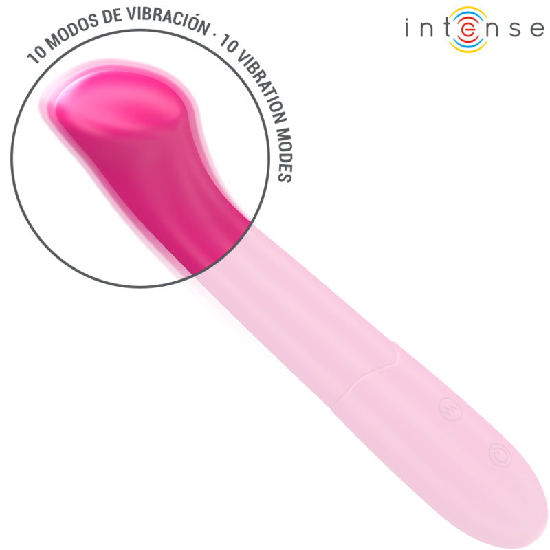 INTENSE PATY VIBRADOR 19 CM FLEXaVEL 10 VIBRAaaES MODELO 2 ROSA