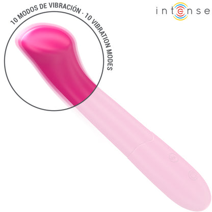 INTENSE PATY VIBRADOR 19 CM FLEXaVEL 10 VIBRAaaES MODELO 2 ROSA