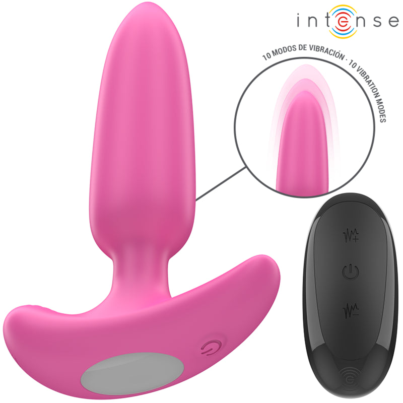 INTENSE ROSS ANAL PLUG 10 VIBRAaaES ROSA CONTROLE REMOTO