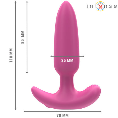 INTENSE ROSS ANAL PLUG 10 VIBRAaaES ROSA CONTROLE REMOTO