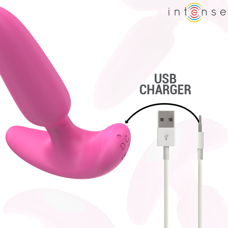 INTENSE ROSS ANAL PLUG 10 VIBRAaaES ROSA CONTROLE REMOTO