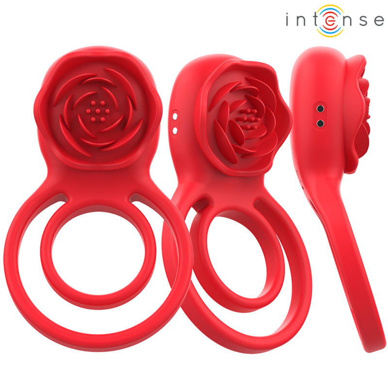 INTENSE GAIL ESTIMULADOR ROSE 10 VIBRAaaES VERMELHO CONTROLE REMOTO