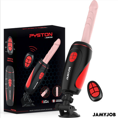 JAMYJOB MASTURBADOR AUTOMaTICO BASE PYSTON COM DILDO DE CONTROLE REMOTO